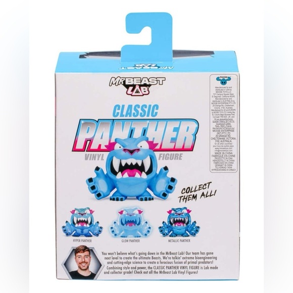 CLASSIC PANTHER VINYL FIGURE -BLUE AND PINK - Picture 2 of 5